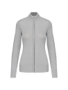 Cardigan zippé femme