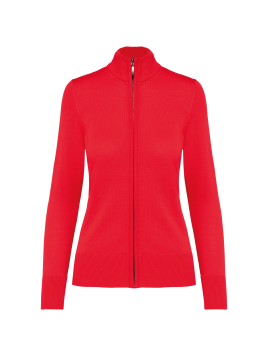Cardigan zippé femme