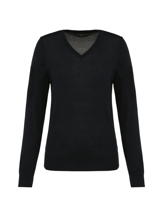 Pull Mérinos col V femme