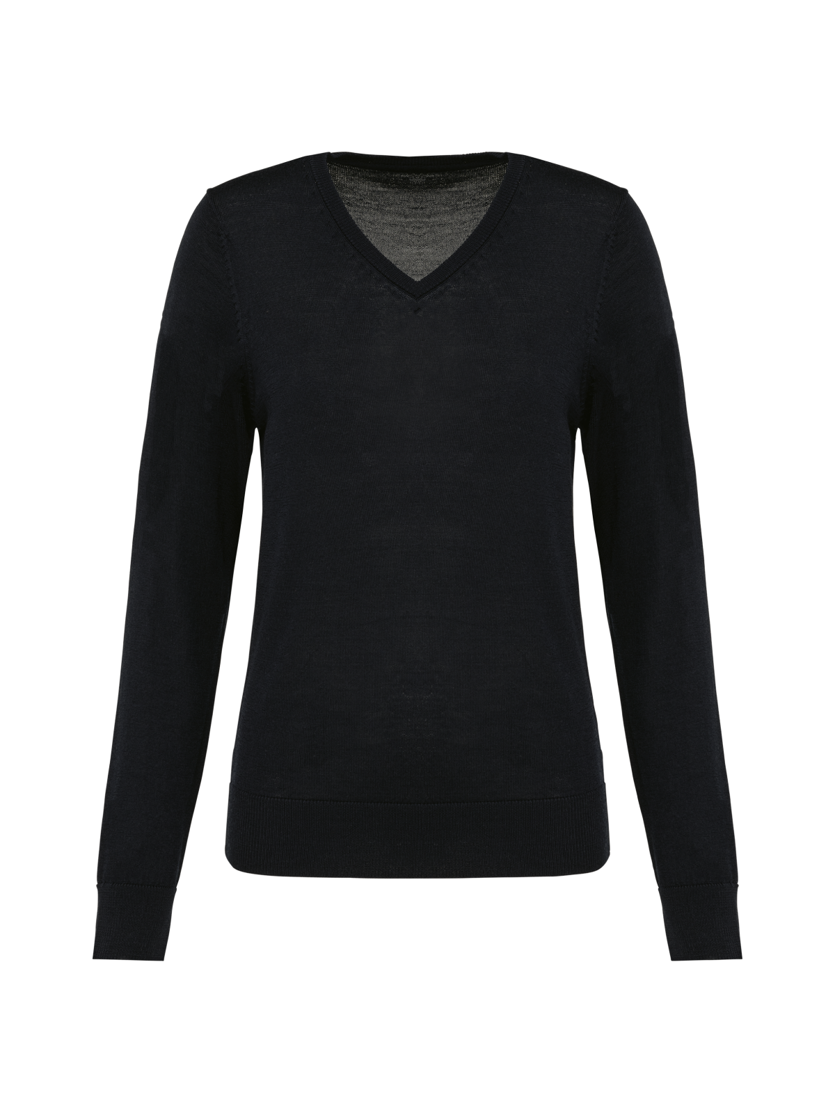 Pull Mérinos col V femme