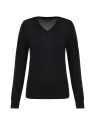 Pull Mérinos col V femme