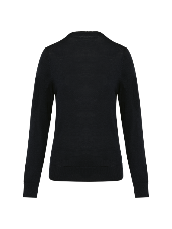 Pull Mérinos col V femme