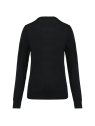 Pull Mérinos col V femme