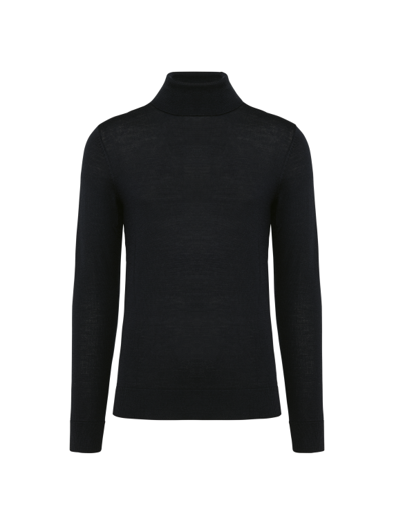 Pull Mérinos col roulé homme