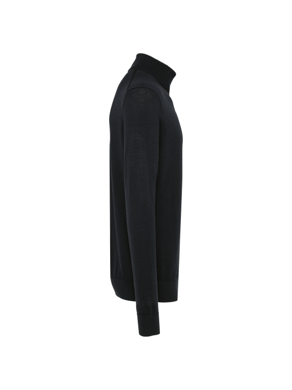 Pull Mérinos col roulé homme