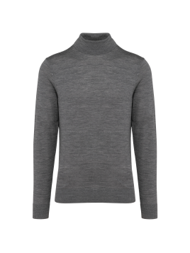 Pull Mérinos col roulé homme