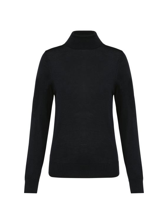 Pull Mérinos col roulé femme