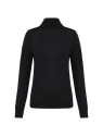 Pull Mérinos col roulé femme
