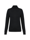 Pull Mérinos col roulé femme