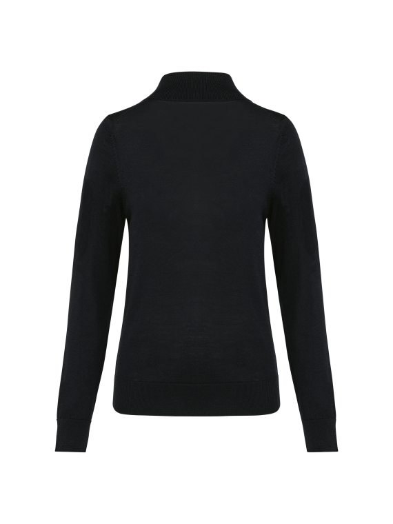 Pull Mérinos col roulé femme