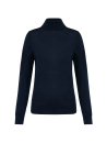 Pull Mérinos col roulé femme