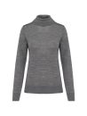 Pull Mérinos col roulé femme