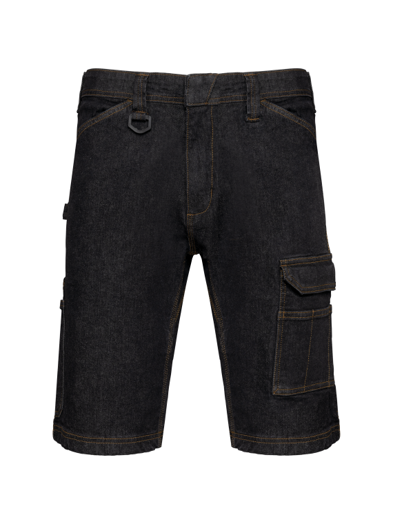 Bermuda denim multipoches homme