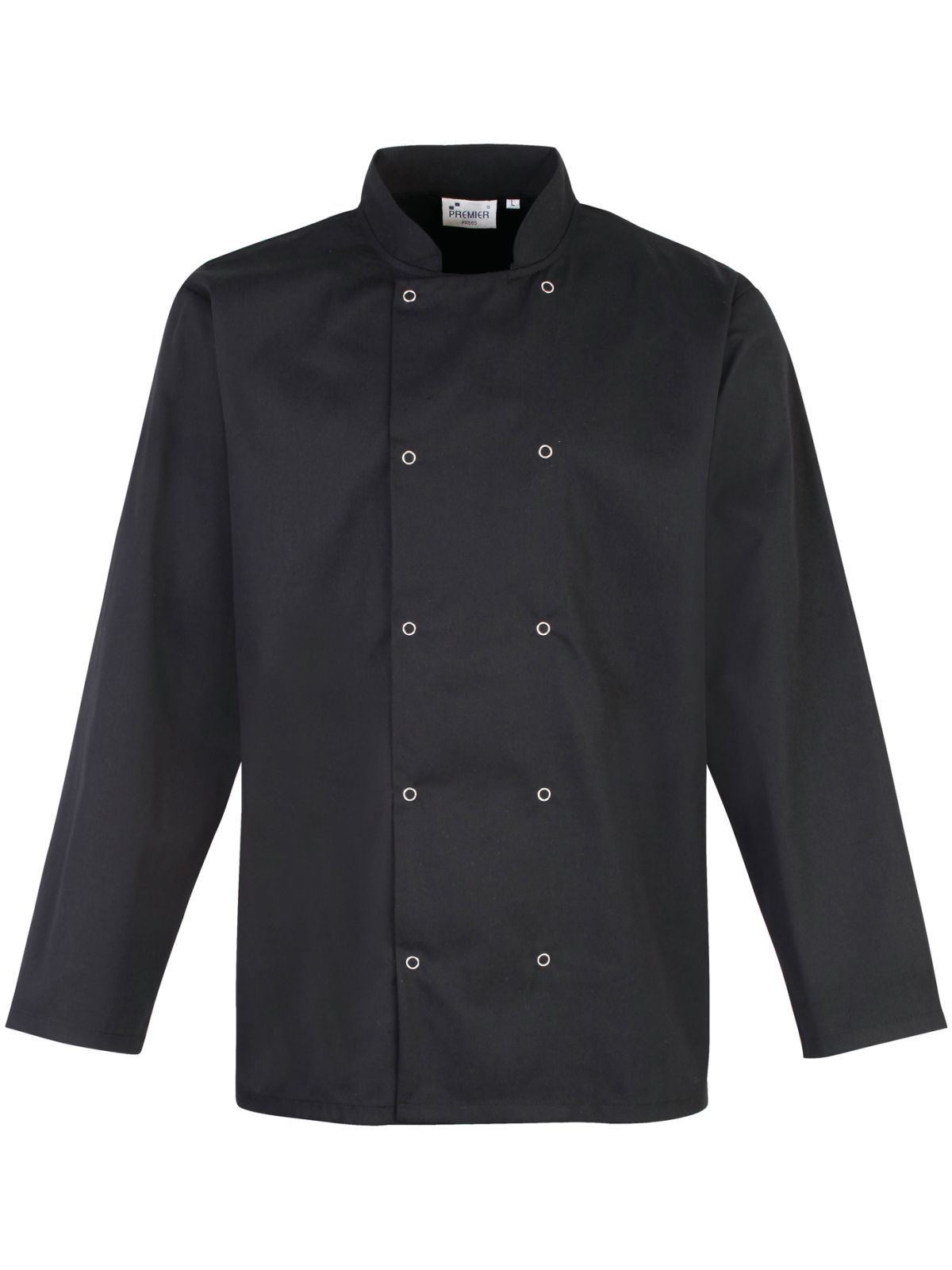 Veste de cuisine manches longues à boutons pression