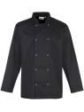 Veste de cuisine manches longues à boutons pression