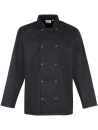Veste de cuisine manches longues à boutons pression