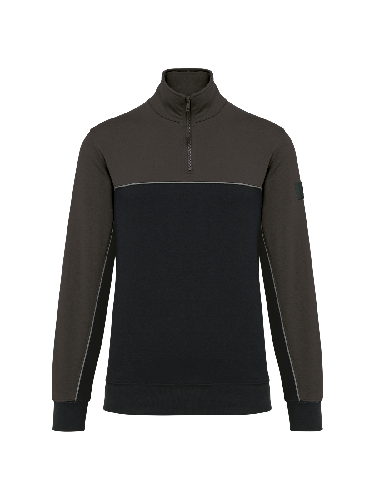 Sweat-shirt écoresponsable col zippé unisexe