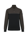 Sweat-shirt écoresponsable col zippé unisexe