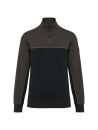 Sweat-shirt écoresponsable col zippé unisexe