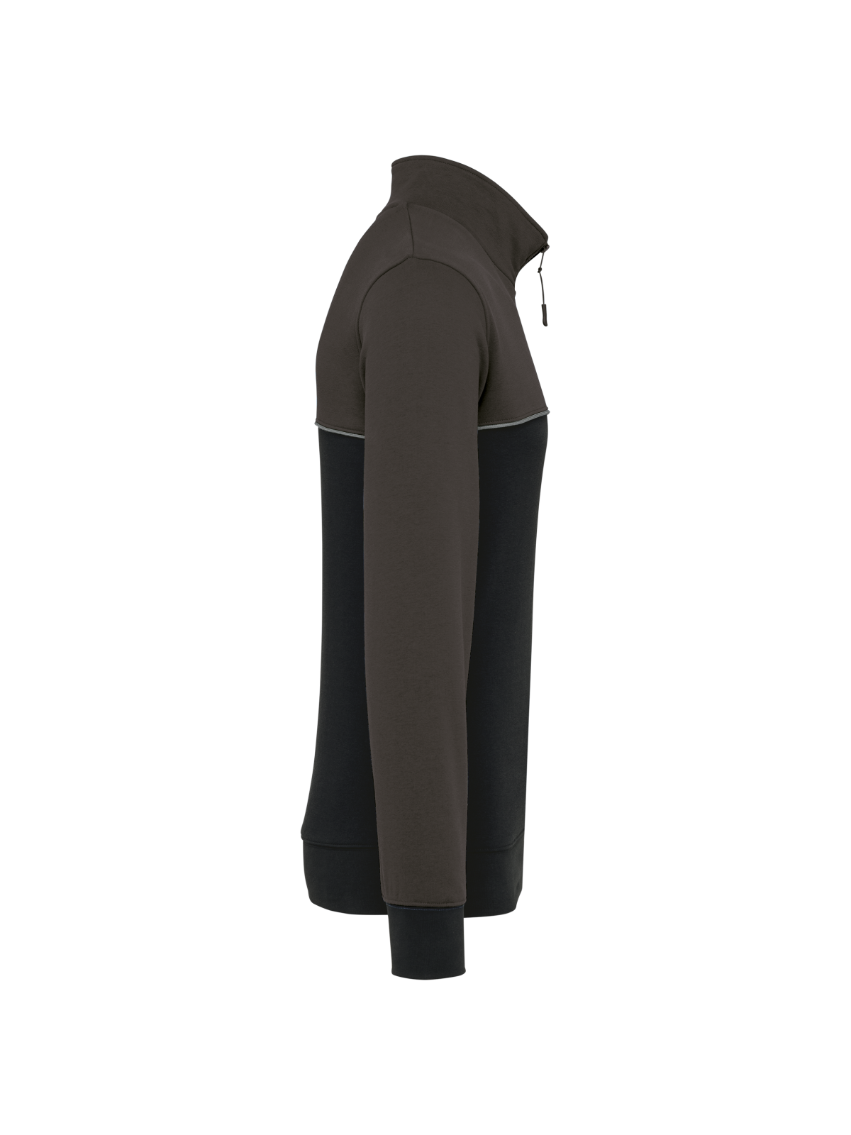 Sweat-shirt écoresponsable col zippé unisexe