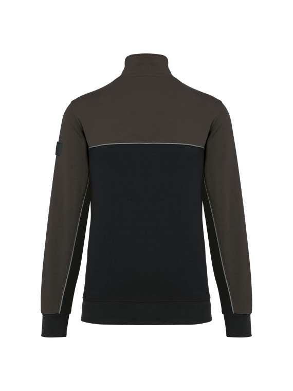 Sweat-shirt écoresponsable col zippé unisexe