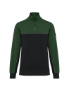Sweat-shirt écoresponsable col zippé unisexe