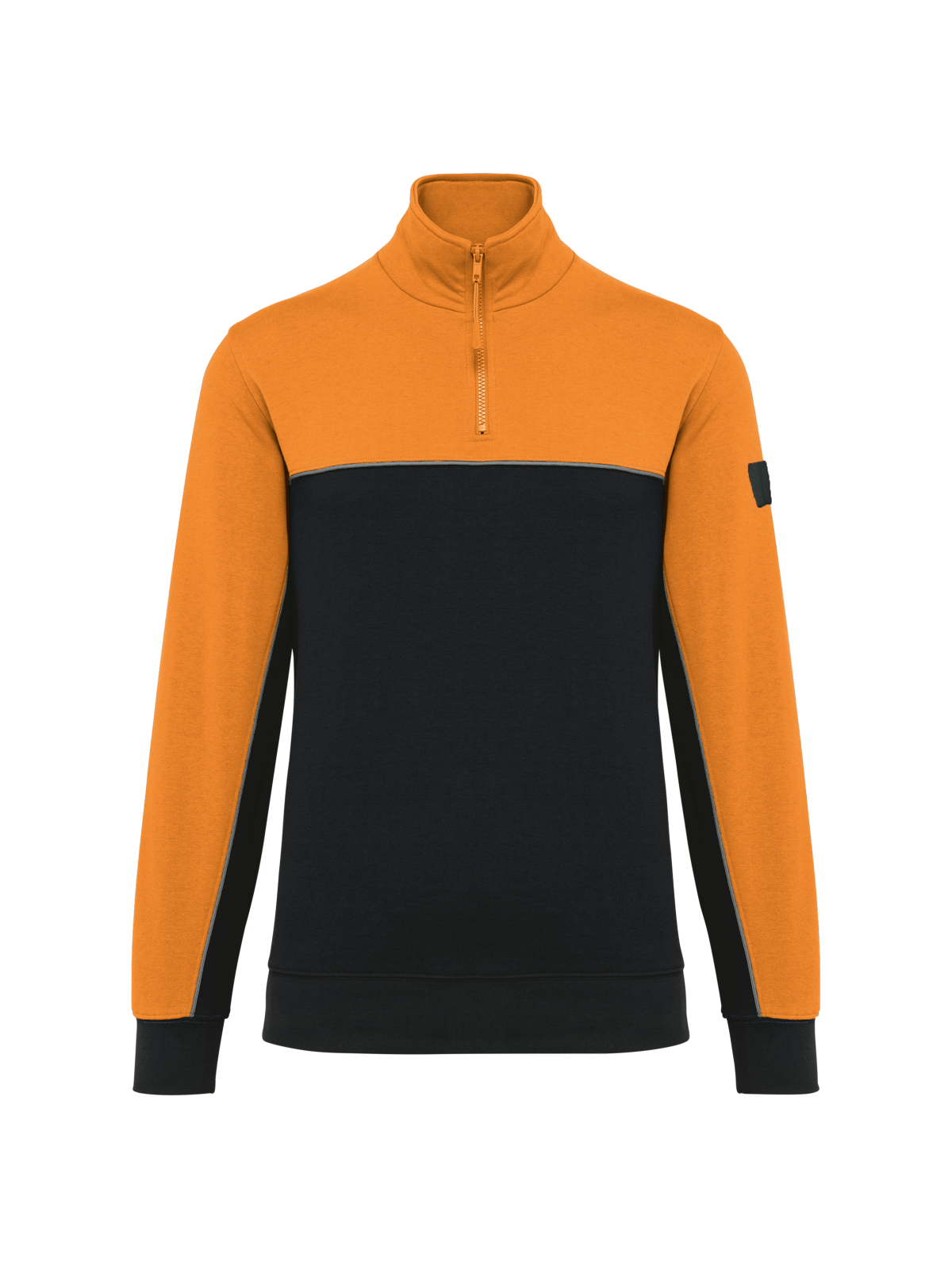 Sweat-shirt écoresponsable col zippé unisexe
