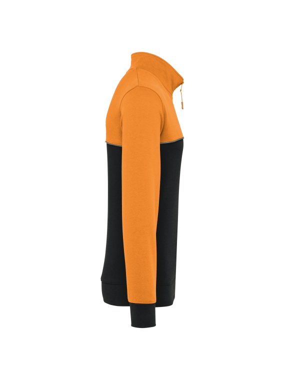 Sweat-shirt écoresponsable col zippé unisexe