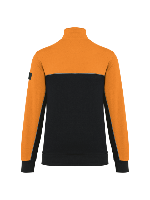 Sweat-shirt écoresponsable col zippé unisexe