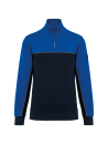 Sweat-shirt écoresponsable col zippé unisexe