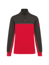 Sweat-shirt écoresponsable col zippé unisexe