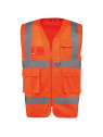 Gilet de sécurité haute visibilité recyclé avec zip unisexe