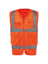 Gilet de sécurité haute visibilité recyclé avec zip unisexe
