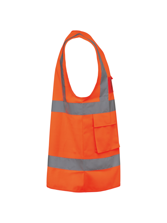 Gilet de sécurité haute visibilité recyclé avec zip unisexe
