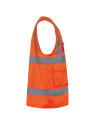 Gilet de sécurité haute visibilité recyclé avec zip unisexe