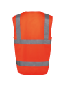 Gilet de sécurité haute visibilité recyclé avec zip unisexe