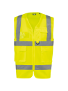 Gilet de sécurité haute visibilité recyclé avec zip unisexe