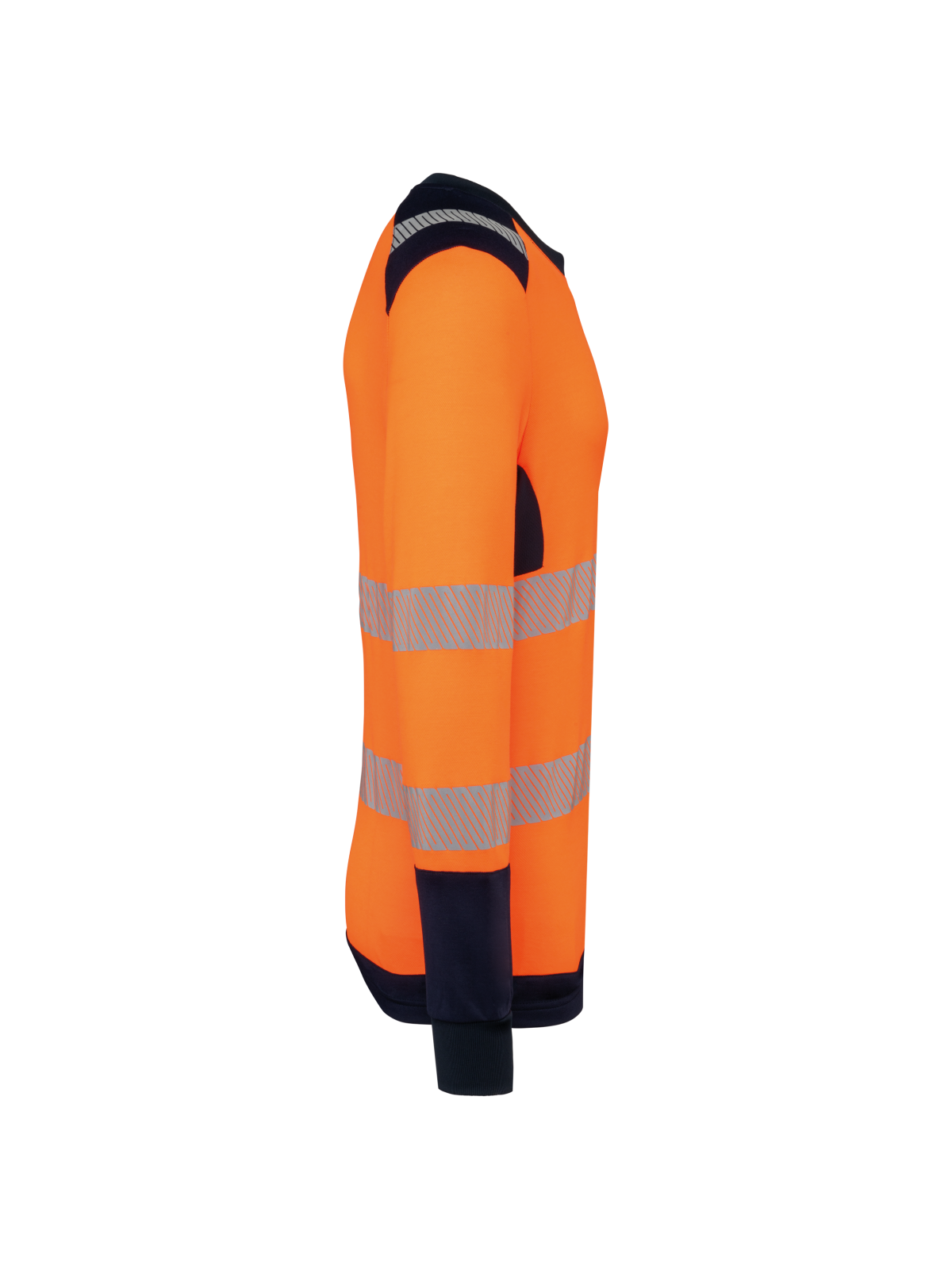 T-shirt de sécurité recyclé col rond manches longues unisexe