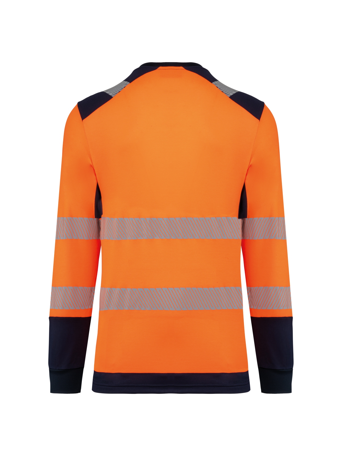 T-shirt de sécurité recyclé col rond manches longues unisexe