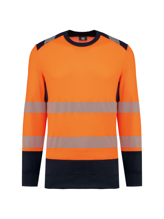 Sweat-shirt de sécurité recyclé col rond unisexe