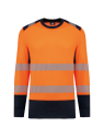 Sweat-shirt de sécurité recyclé col rond unisexe