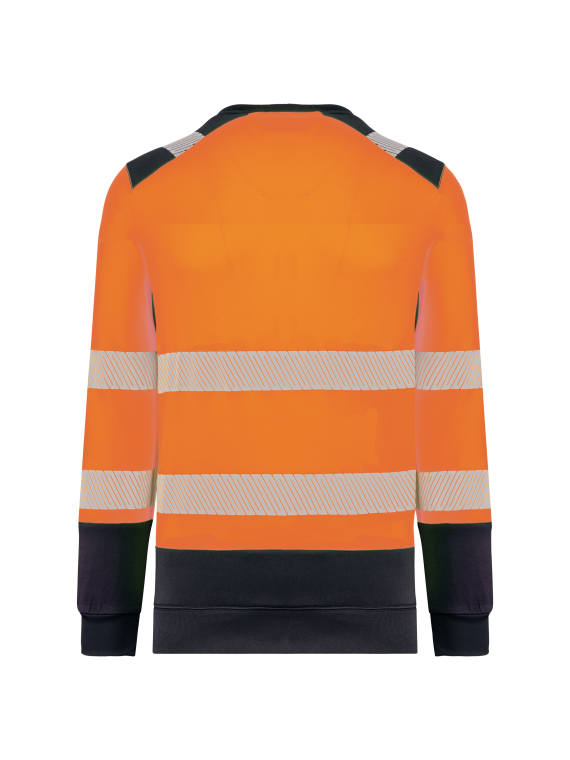 Sweat-shirt de sécurité recyclé col rond unisexe