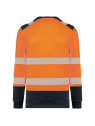 Sweat-shirt de sécurité recyclé col rond unisexe