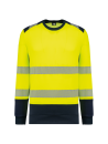 Sweat-shirt de sécurité recyclé col rond unisexe