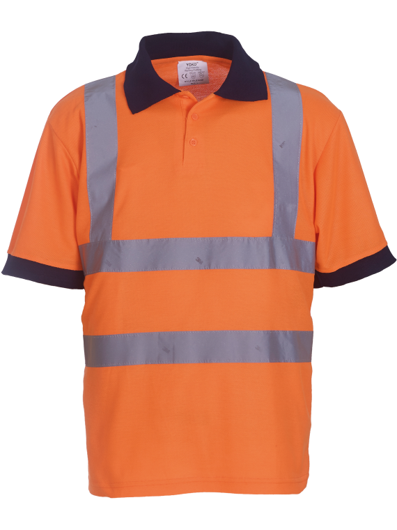 Polo manches courtes haute visibilité