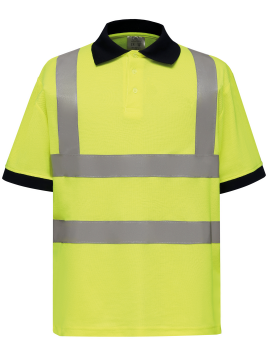 Polo manches courtes haute visibilité