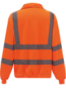 Sweat-shirt 1/4 zip haute visibilité