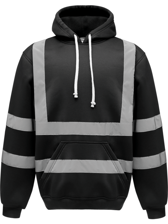 Sweatshirt capuche haute visibilité