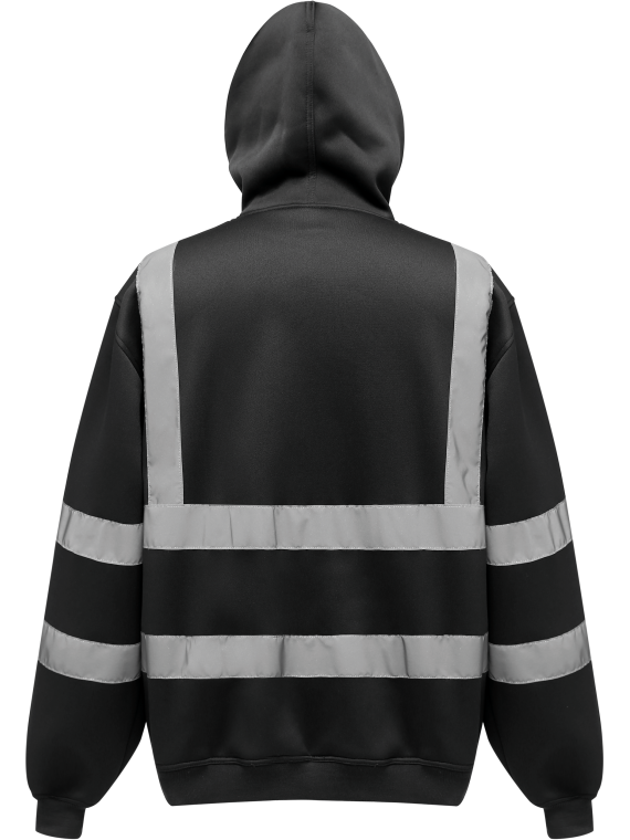 Sweatshirt capuche haute visibilité