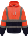 Sweatshirt capuche haute visibilité